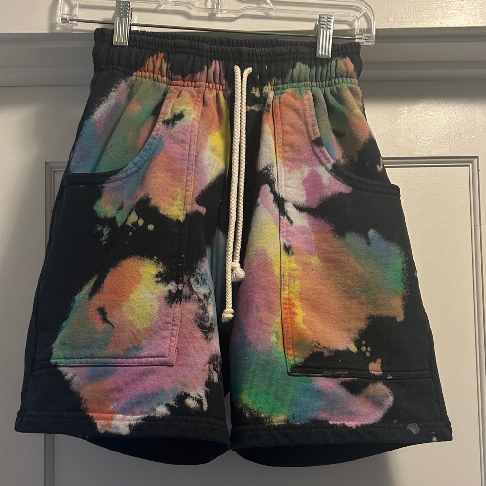 Big Bud Press Heavyweight Unisex Sweat Shorts - Rainbow Magic Waters - NWOT, XS